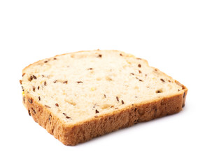 Single slice of a white bread