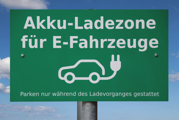Akkuladezone für E-Fahrzeuge