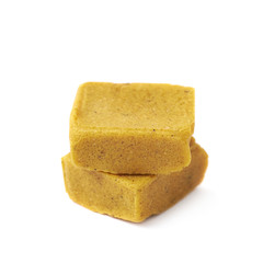 Bouillon stock broth cube isolated