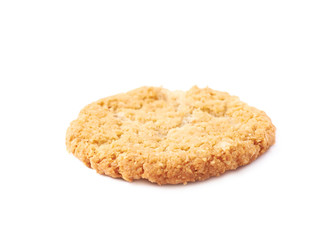 Oatmeal cookie isolated