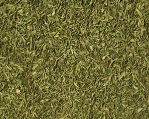 Surface covered with dried dill