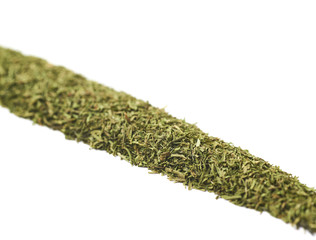 Line of dried dill seasoning