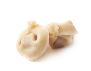 Pile of few cooked dumplings