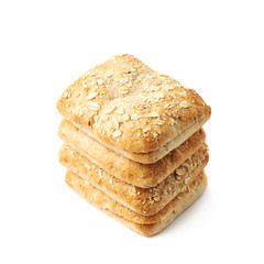 White bread buns composition