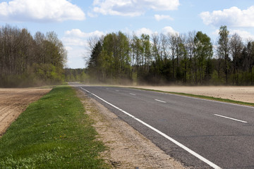 small road, Belarus  
