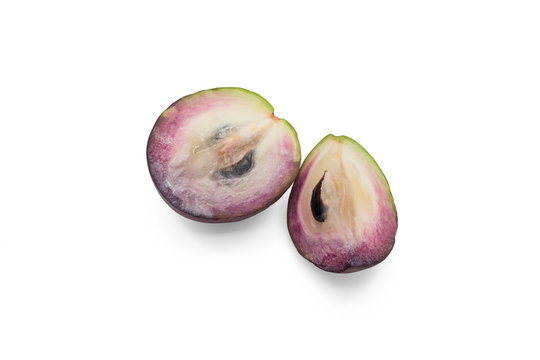 Star apple or cainito isolated on white background