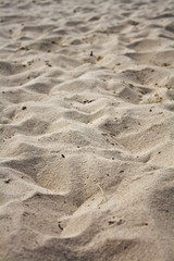 Sand Texture -Closeup of sand pattern of a beach in the summer
