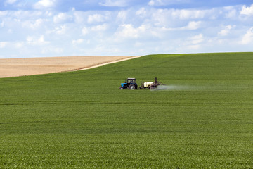 tractor in the field 