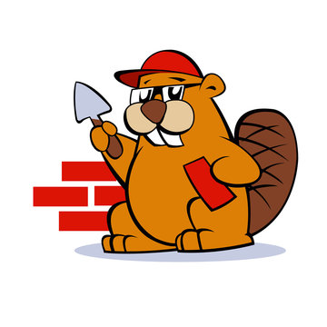 A beaver cartoon 