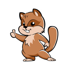 Cute cartoon squirrel. 