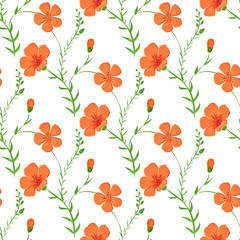 Abstract elegant seamless pattern with floral background