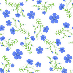 Abstract elegant seamless pattern with floral background