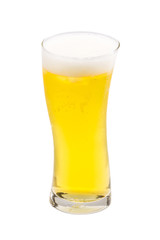 Beer glass isolated on white