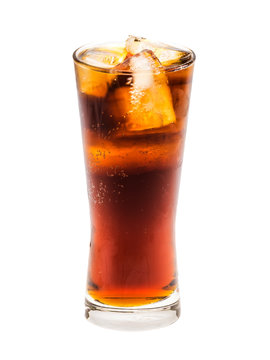Cola cup drink isolated