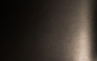 Obraz premium Black leather texture closeup