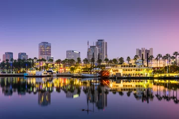 Abwaschbare Fototapete Amerikanische Orte Long Beach, Kalifornien, USA