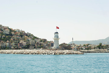 Fototapeta na wymiar Alanya lighthouse 