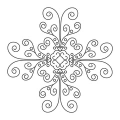 Lace pattern mandala.