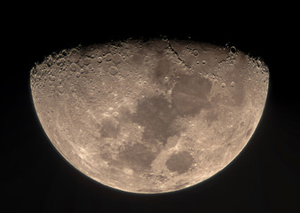 High resolution Moon image through a telescope © atgc_01