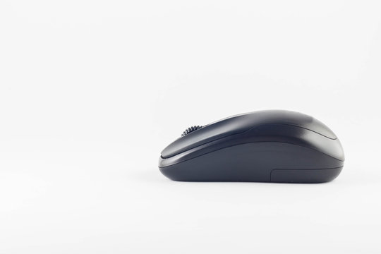 wireless computer mouse on white background.