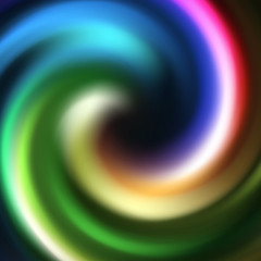 Colorful rainbow bright spiral
