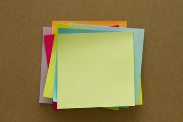 Blank Sticky Notes. Write your message.