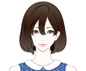 女性の表情 / 夏服