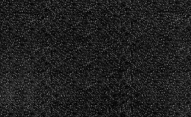 Noise texture paper stains for dots pattern graphic design on black and white grain background. Close up.