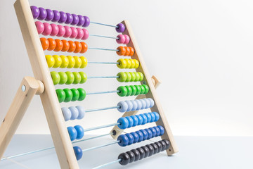 Colorful of wood abacus