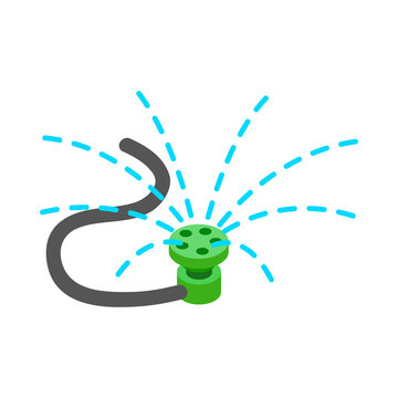 Sprinkler icon, isometric 3d style 