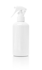 blank packaging spray bottle isolated on white background