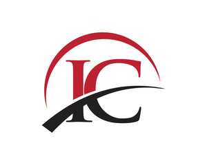 IC red letter logo swoosh