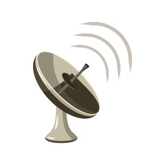 Radar icon, cartoon style