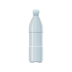 Plastic bottle icon, cartoon style
