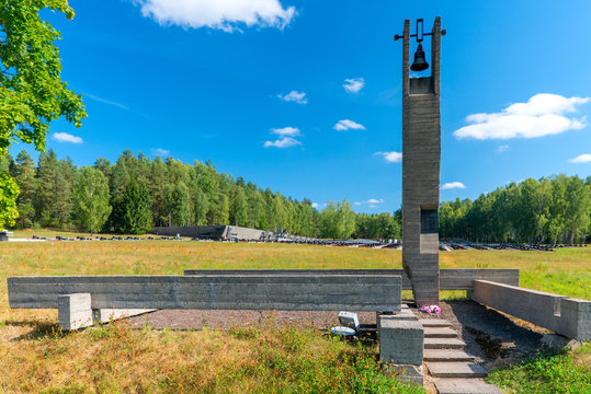 Khatyn, Belarus - 20 August 2015: memorial complex Khatyn, cemet
