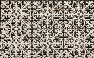 Cast iron Forged lattice with a beautiful ornament