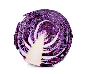 Obraz premium purple cabbage on the whiteground