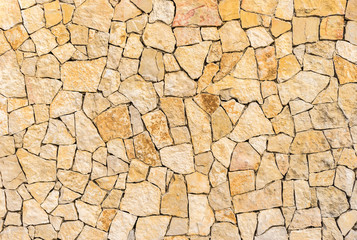 Stone Wall Texture Beige Brown Background