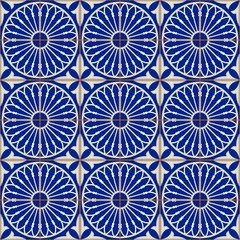 Gorgeous seamless  pattern  white Turkish, Moroccan, Portuguese  tiles, Azulejo, Arabic ornament. Islamic art.   Can be used for wallpaper, pattern fills, web page background,surface textures.