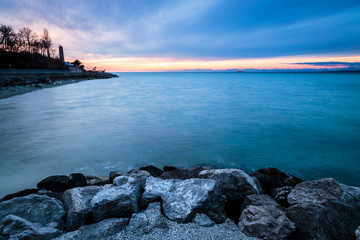 Evening in the gulf of Trieste