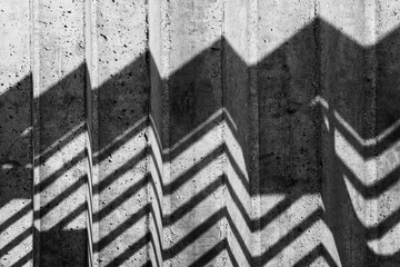 Abstract concrete stairs composition
