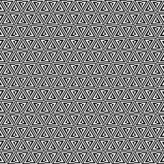 Seamless Geometric Pattern | Divided Triangles | Black-and-White