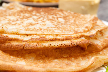 Background of Close up pancakes