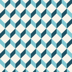 Cube pattern background. Vintage retro vector design element.