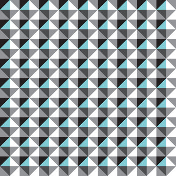 Triangle  mozaique pattern background. Vintage retro vector design element.