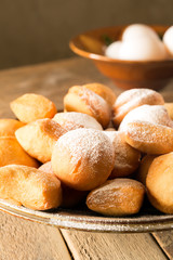 Traditional Kazakh (Asian) baursak dish