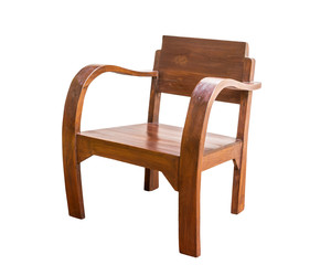 Wooden chair isolated