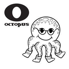 Obraz premium cartoon doodle octopus