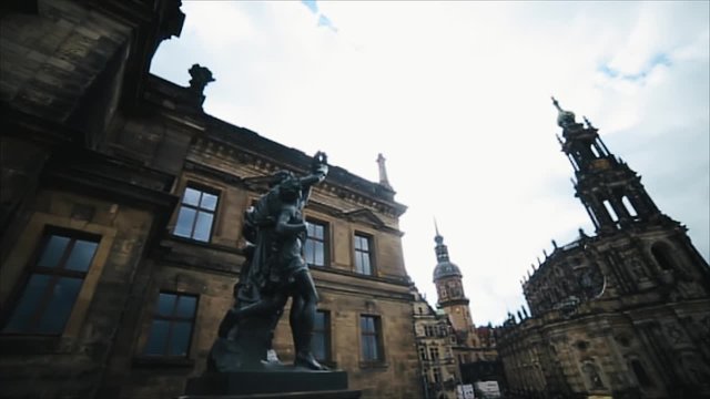Histoirical center of the Dresden Old Town. Dresden has a long history as the capital and royal residence for the Electors and Kings of Saxony.Saxony, Germany.