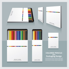 Colored Pencils with Packaging Design